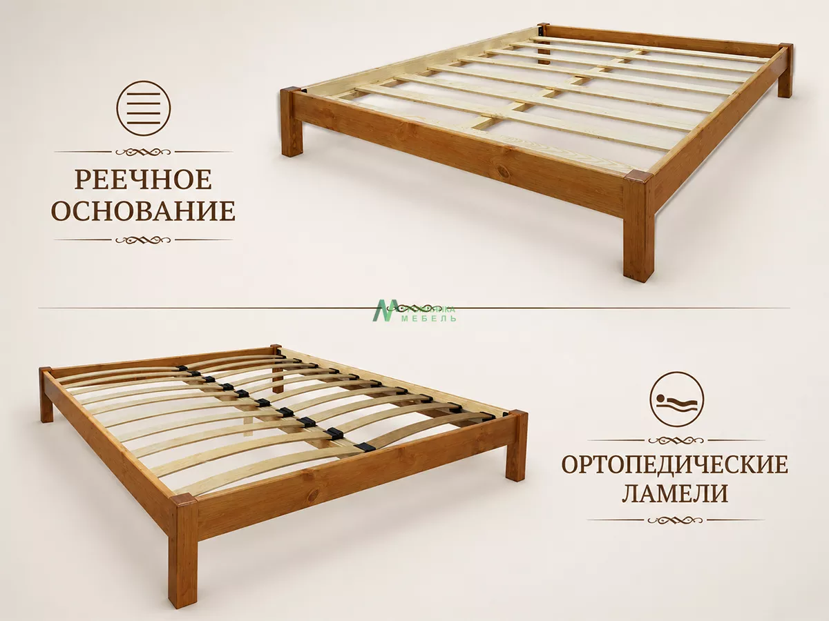 Кровать  Лира с мягкой спинкой 